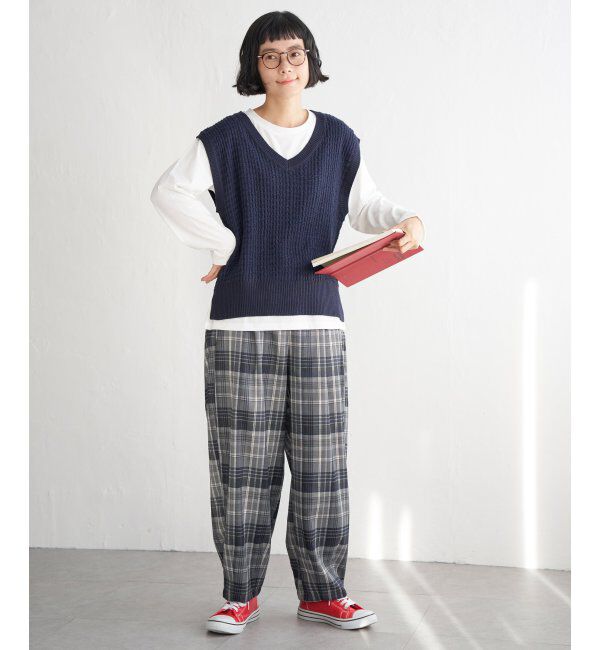 Lbc with Life「ワイドタックカーブパンツ」|その他|