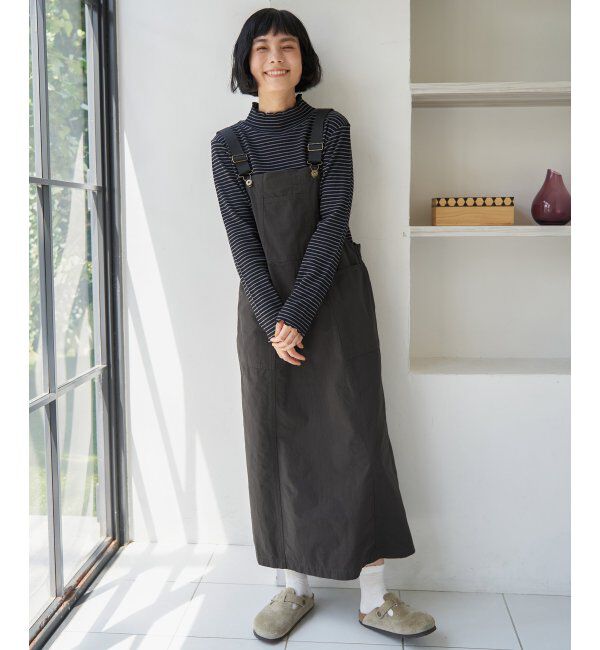 Lbc with Life「コットンツイルワークジャンスカ」|ワンピース|