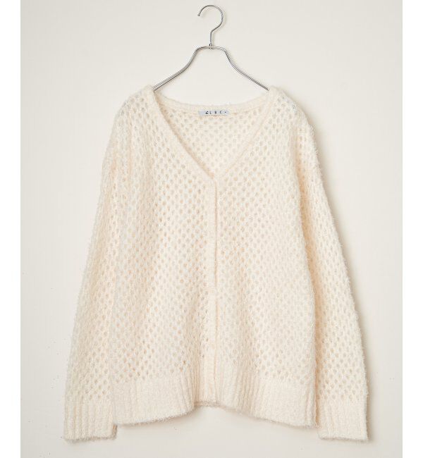 Lbc with Life「フェザーメッシュカーディガン」|カーディガン|