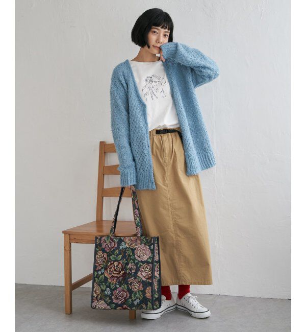 Lbc with Life「フェザーメッシュカーディガン」|カーディガン|