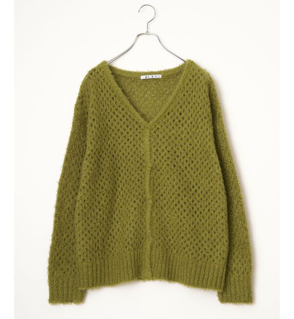 Lbc with Life「フェザーメッシュカーディガン」|カーディガン|