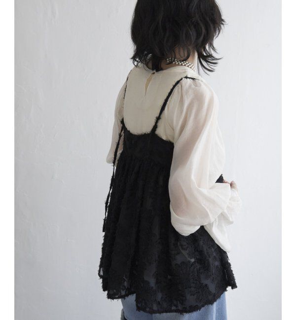 VENCE share style「フリンジジャガードキャミソール」|タンクトップ|