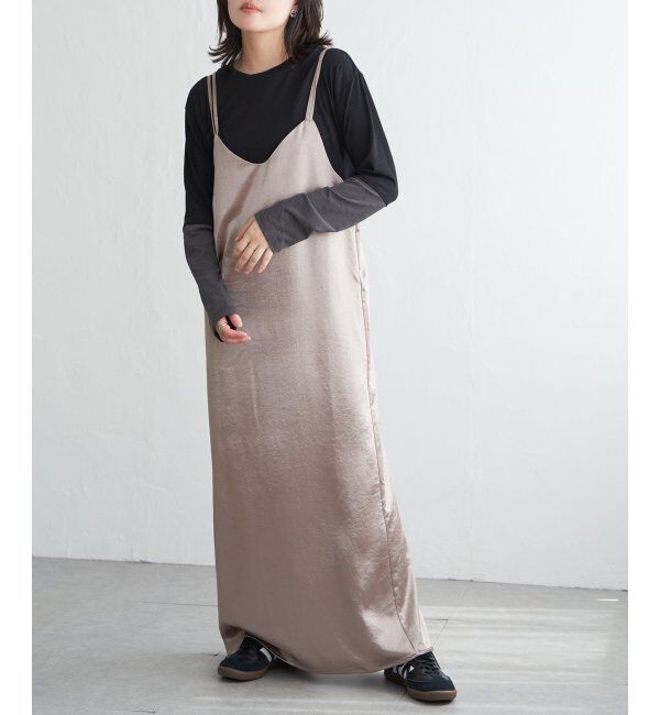 VENCE share style「サテンキャミワンピース」|ワンピース|