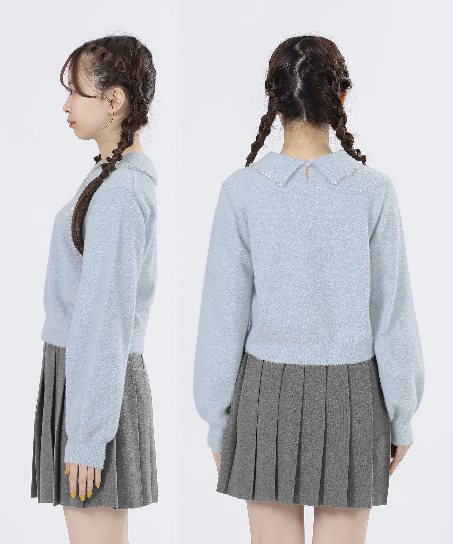 MARY QUANT「パールシャギーニット プルオーバー」|ニット・セーター|