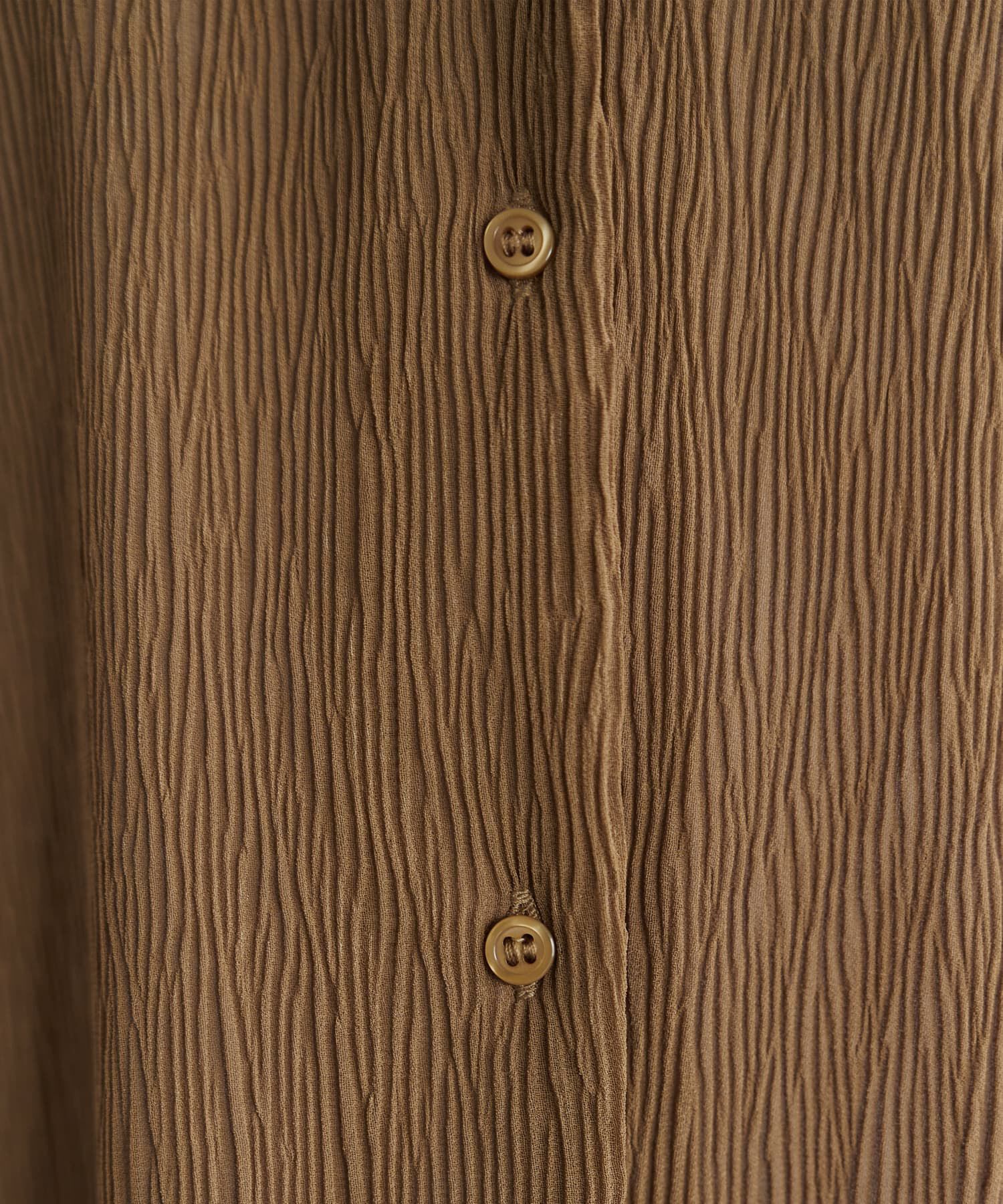 STYLE DELI「シャーリングシフォン楊柳風ブラウス」|シャツ・ブラウス|