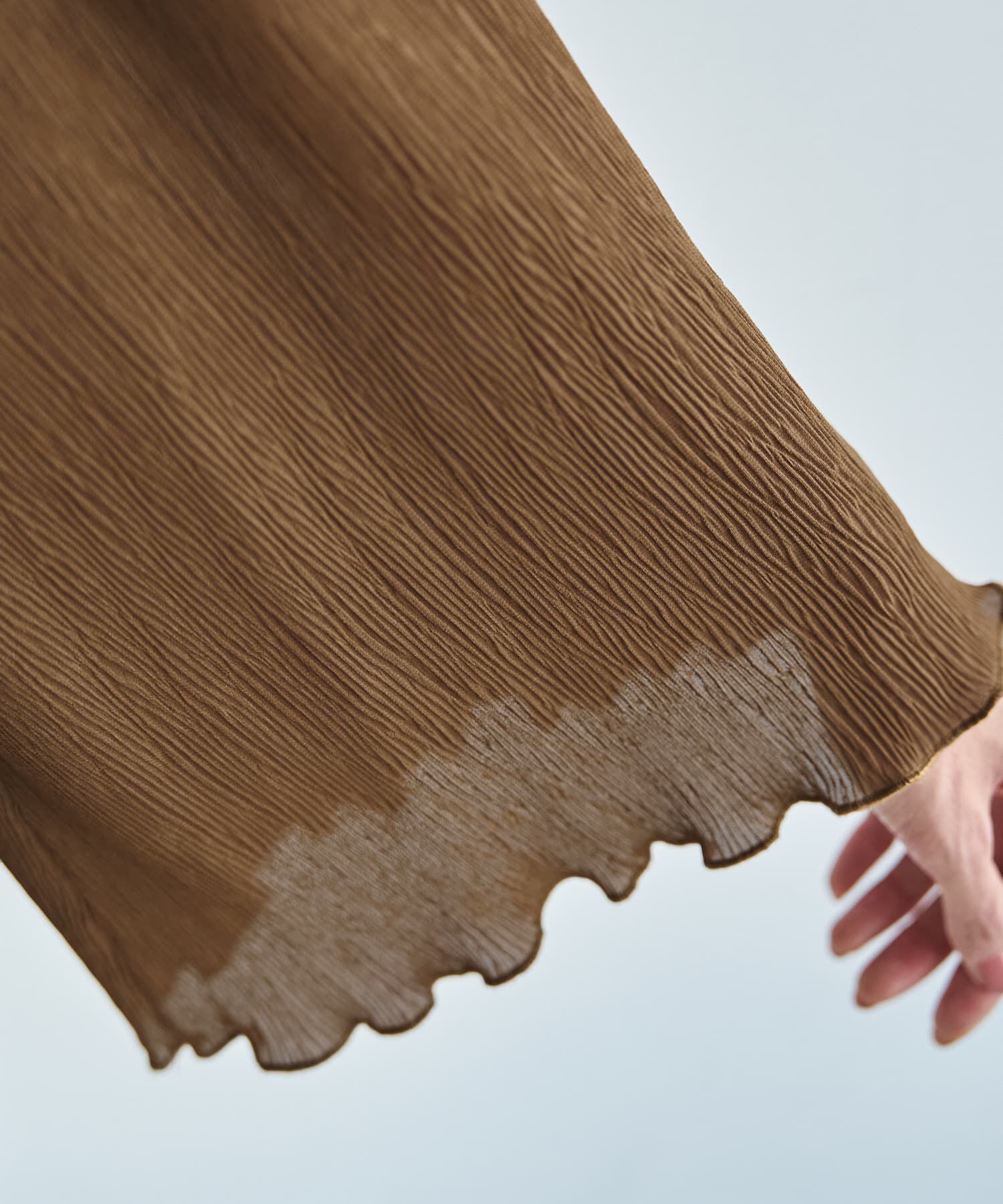 STYLE DELI「シャーリングシフォン楊柳風ブラウス」|シャツ・ブラウス|