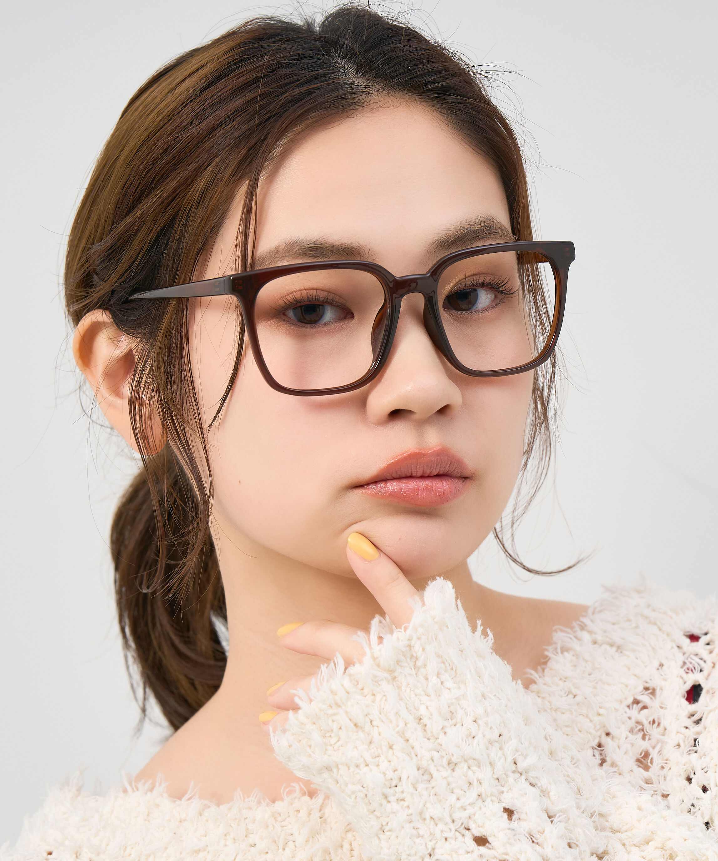  「Zoff | ウェリントン型 メガネ クリアフレーム 黒縁 伊達メガネ レンズ交換券付き」|メガネ|