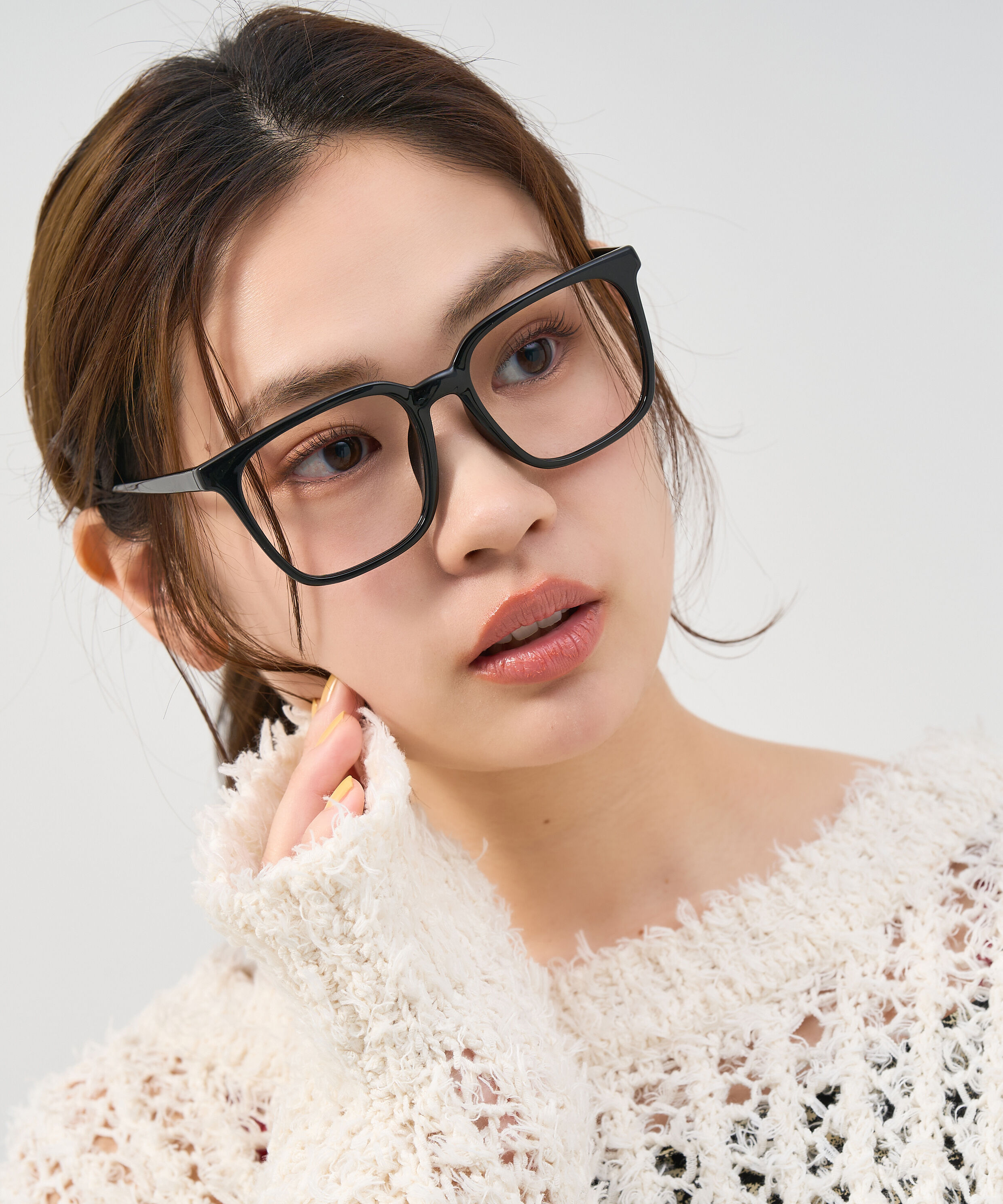  「Zoff | ウェリントン型 メガネ クリアフレーム 黒縁 伊達メガネ レンズ交換券付き」|メガネ|