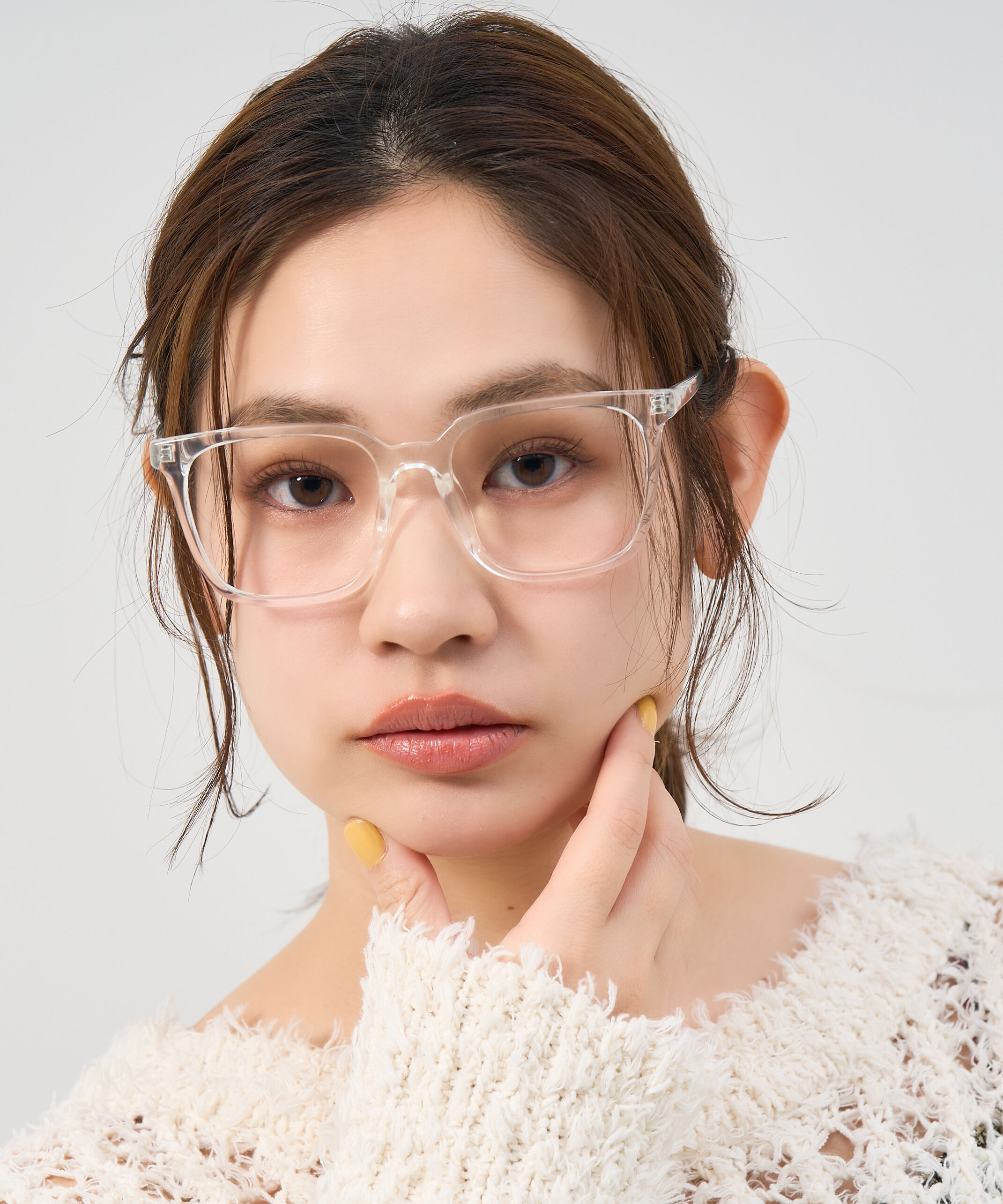  「Zoff | ウェリントン型 メガネ クリアフレーム 黒縁 伊達メガネ レンズ交換券付き」|メガネ|