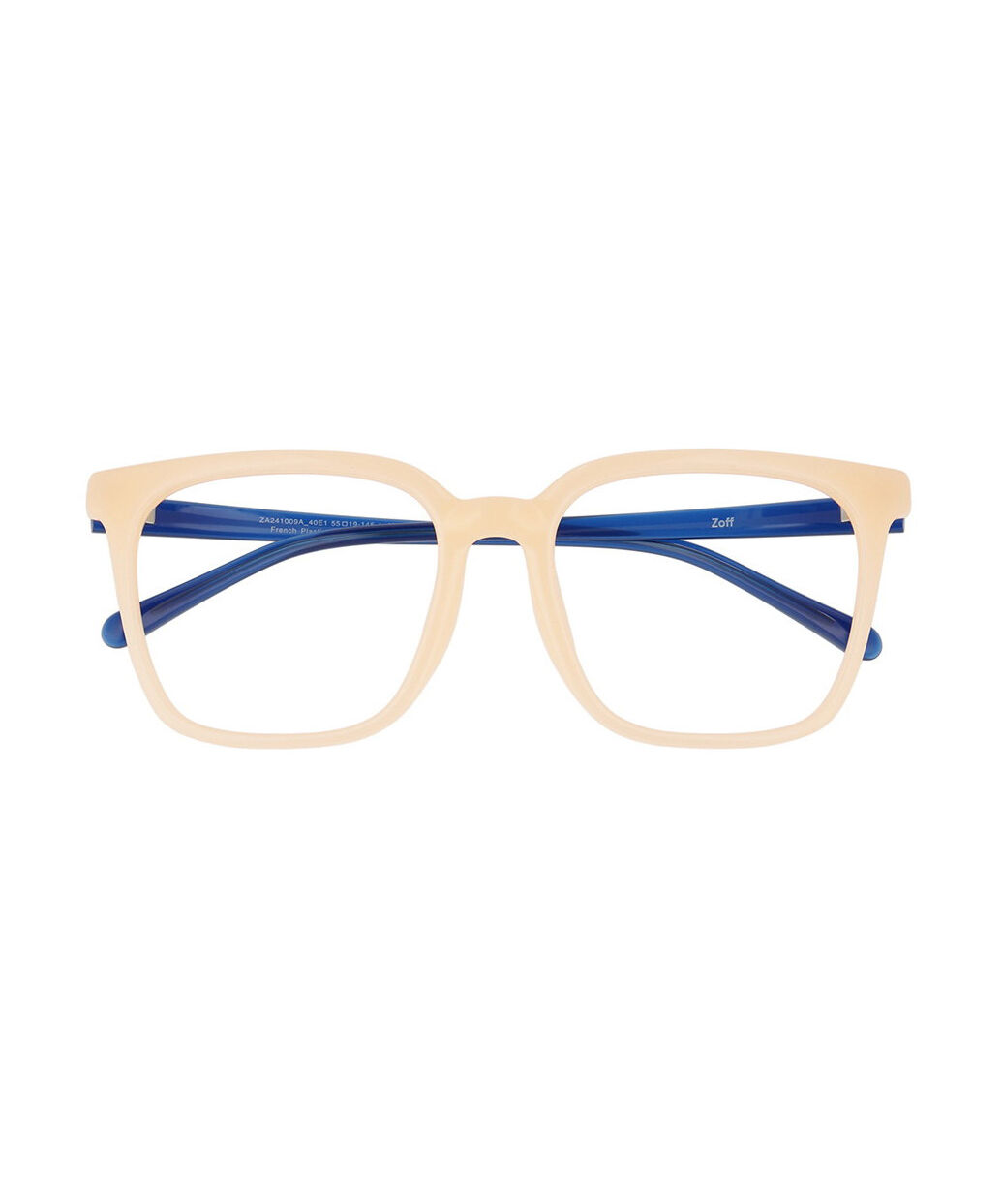  「Zoff | ウェリントン型 メガネ クリアフレーム 黒縁 伊達メガネ レンズ交換券付き」|メガネ|