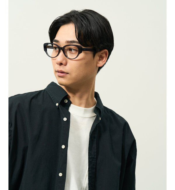  「フォックス型 メガネ | キャッツアイ 黒縁フレーム 伊達メガネ ユニセックス CLASSIC  レンズ交換券付」|メガネ|