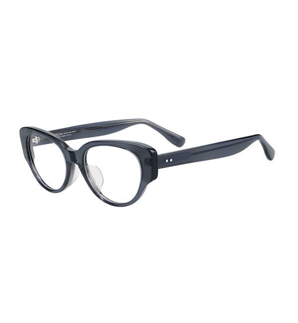  「フォックス型 メガネ | キャッツアイ 黒縁フレーム 伊達メガネ ユニセックス CLASSIC  レンズ交換券付」|メガネ|