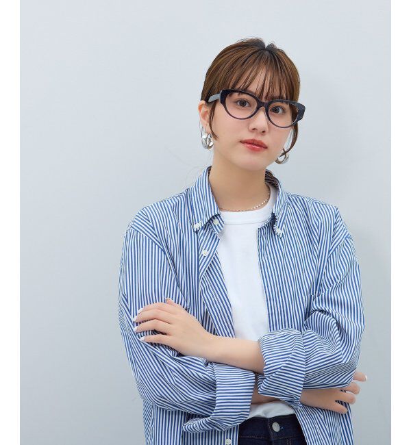  「フォックス型 メガネ | キャッツアイ 黒縁フレーム 伊達メガネ ユニセックス CLASSIC  レンズ交換券付」|メガネ|