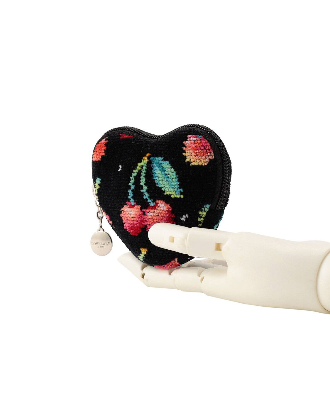LOVERARY BY FEILER「チェリードット　ハート型ポーチ　L/CRD-253048」|ポーチ|