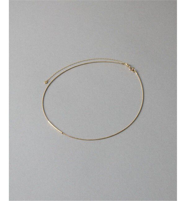 ete「[フロート] K10YG チューブ ワイヤー チョーカー」|ネックレス|