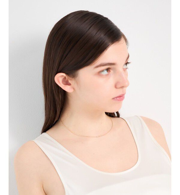 ete「[フロート] K10YG チューブ ワイヤー チョーカー」|ネックレス|