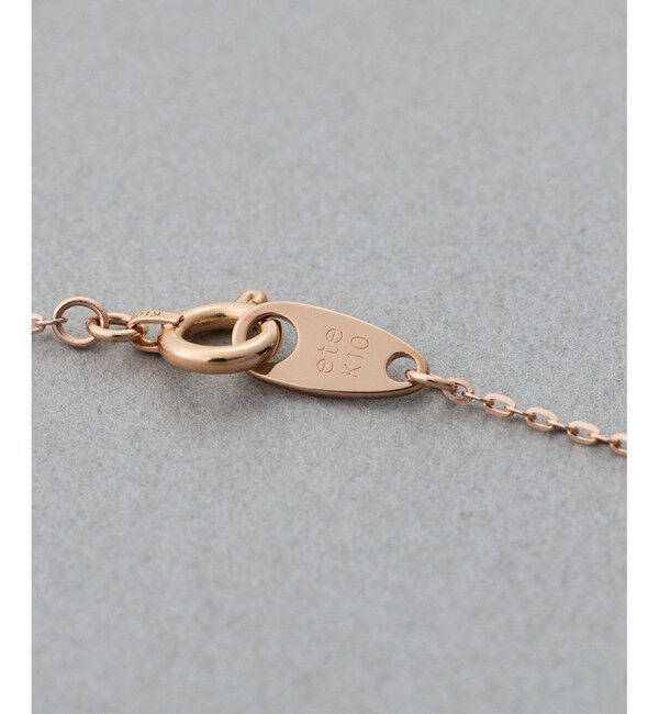 ete「[チェリーブロッサム] K10MPG ローズクォーツ ネックレス」|ネックレス|