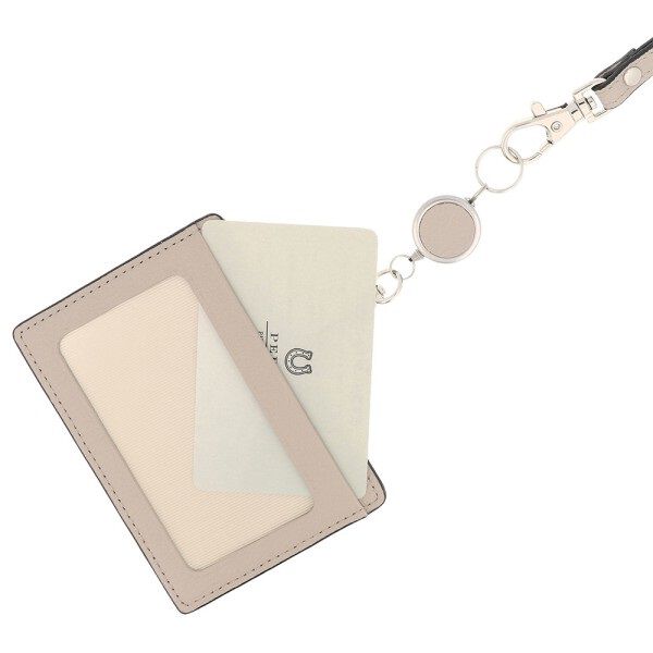 PEDIR「PEDIR(ペディール) ディアシュリンク 本革 リール付IDケース」|定期入れ|