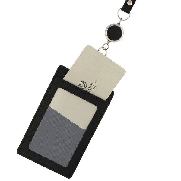 PEDIR「PEDIR(ペディール) ディアシュリンク 本革 リール付 シングルパスケース」|定期入れ|