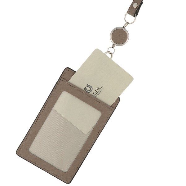 PEDIR「PEDIR(ペディール) ディアシュリンク 本革 リール付 シングルパスケース」|定期入れ|