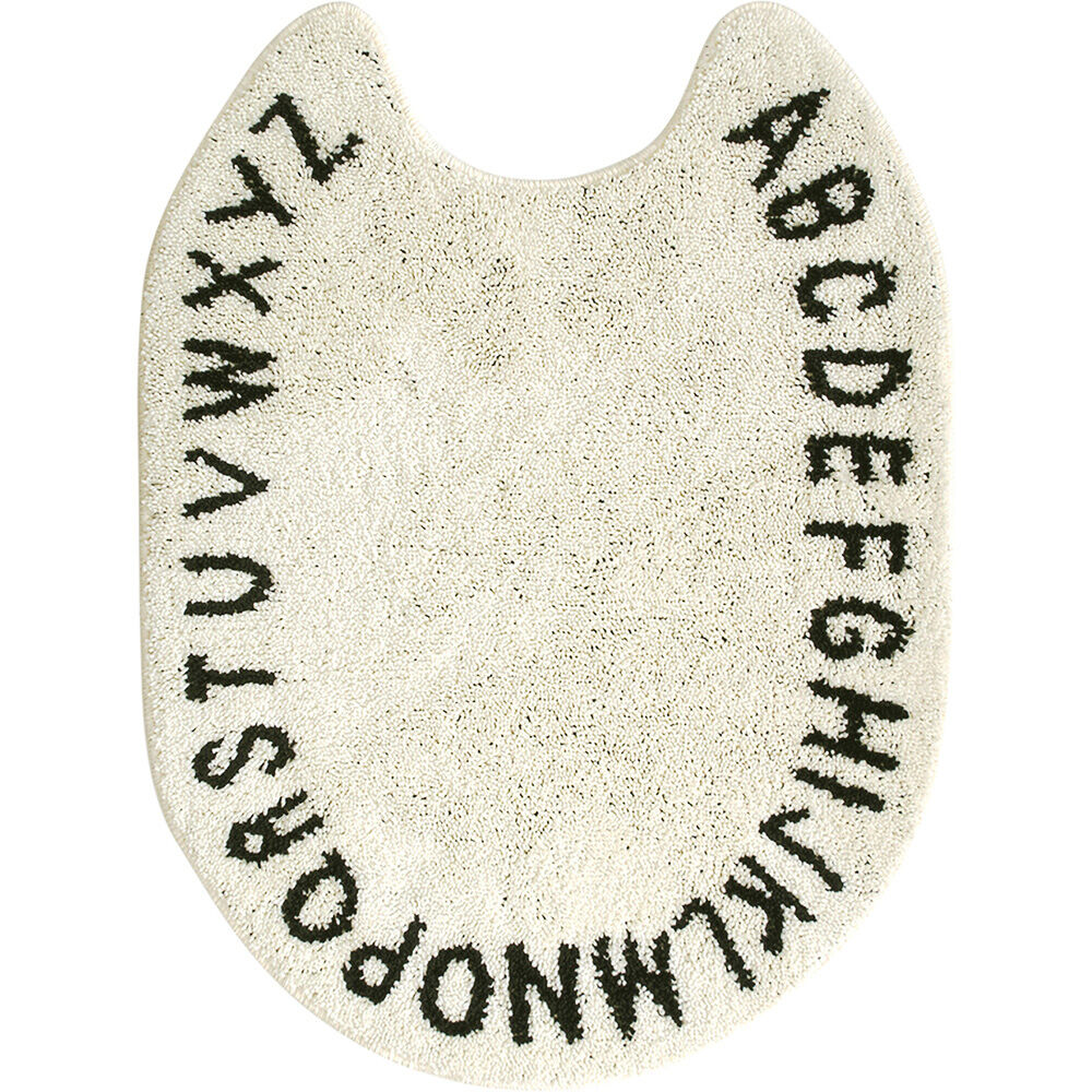 BACKYARD FAMILY「トイレマット ロング おしゃれ 通販 ロングトイレマット マット トイレ 80 &times; 60cm」|トイレタリー・ランドリーグッズ|ホワイト2