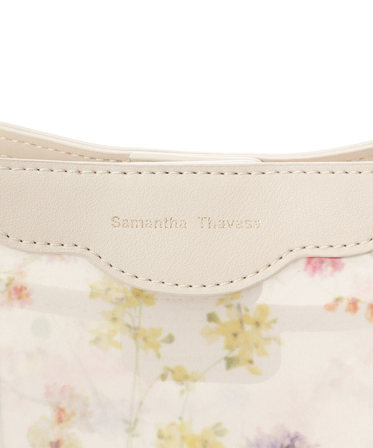 Samantha Thavasa「フラワーモチーフチュール ワンハンドルバッグ」|ハンドバッグ|