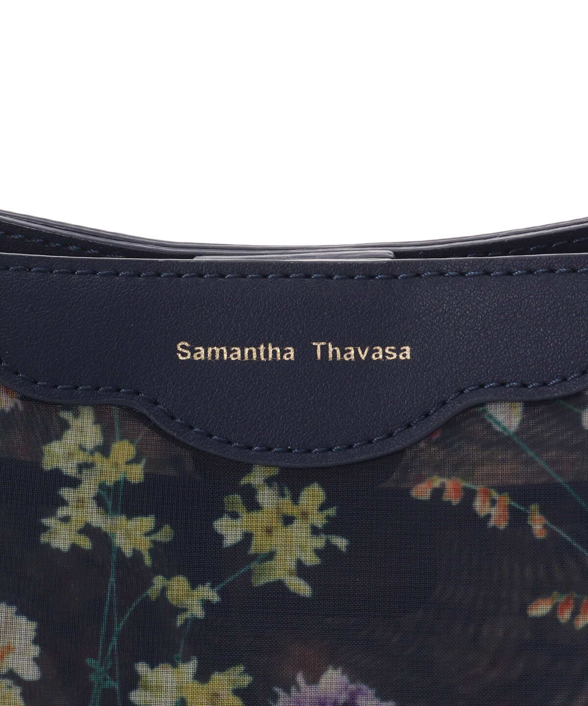 Samantha Thavasa「フラワーモチーフチュール ワンハンドルバッグ」|ハンドバッグ|