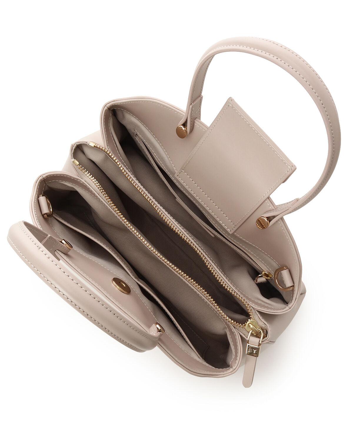 Samantha Thavasa「オリジナル金具ガラス調レザーハンドバッグ」|ハンドバッグ|