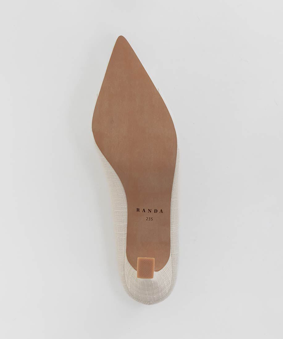  「ビジューパーツポインテッドトゥパンプス」|パンプス|