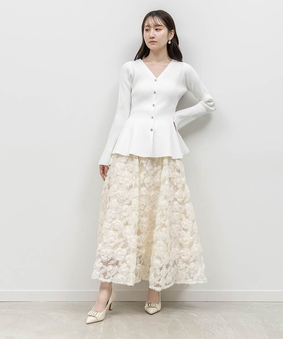  「ビジューパーツポインテッドトゥパンプス」|パンプス|