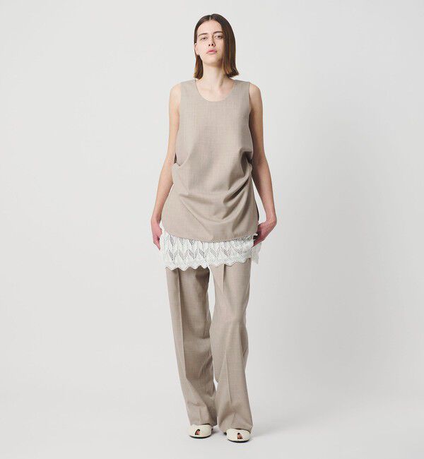 AEWEN MATOPH「＜AEWEN MATOPH＞ダブルタックワイドパンツ」|チノ|