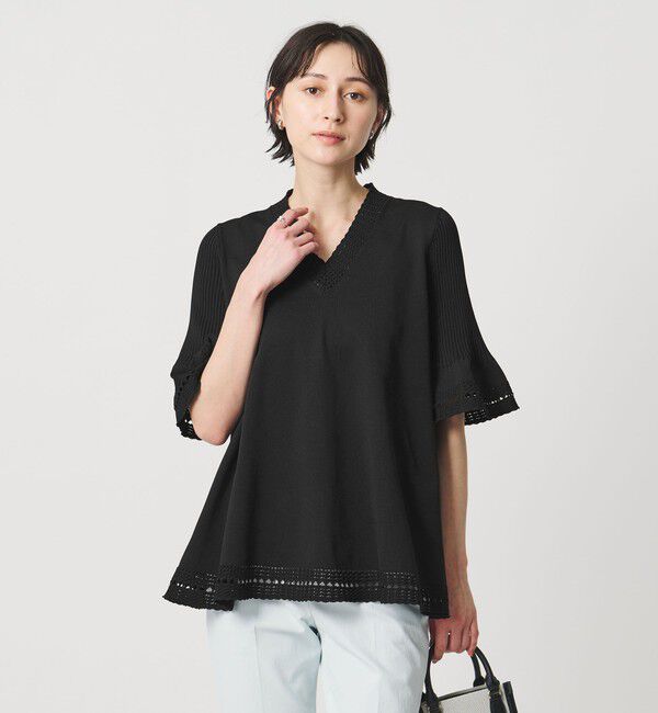 UNITED ARROWS「Vネック ニットチュニック 」|ニット・セーター|