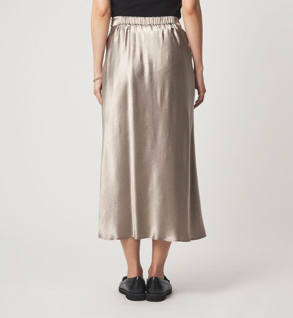 UNITED ARROWS green label relaxing「サテン ナロー スカート」|フレア|