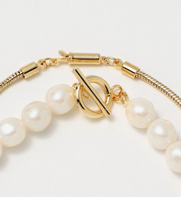 UNITED ARROWS green label relaxing「バロック フェイクパール＆チェーン 3WAY ネックレス」|ネックレス|