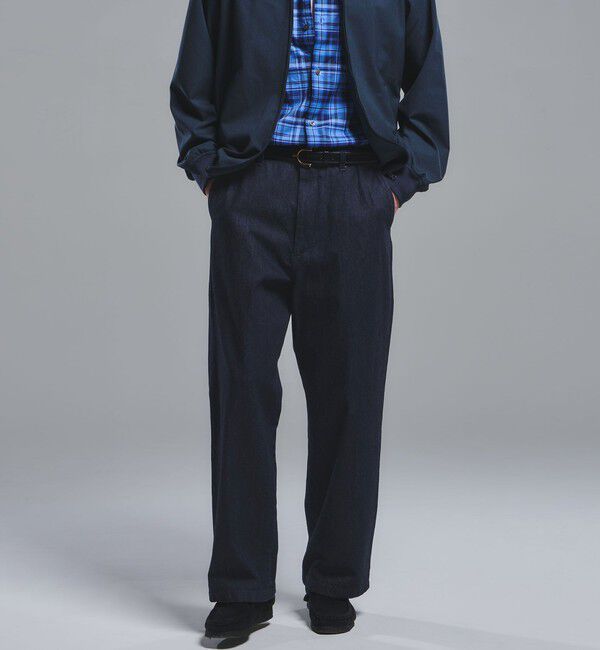 UNITED ARROWS green label relaxing「ウォッシュド ワイド デニムパンツ」|デニム|