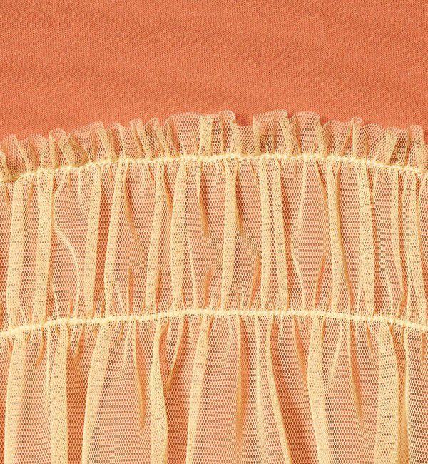 UNITED ARROWS green label relaxing「【スタメンシリーズ】チュールドッキング Tシャツ / キッズ  100cm-160cm UVカット 接触冷感  吸水速乾」|Tシャツ・カットソー|