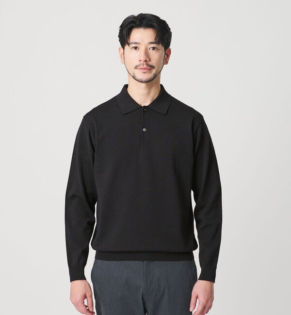 BEAUTY&YOUTH UNITED ARROWS「【WEB限定 WARDROBE SMART】KOUKIN ハイゲージ ニット ポロシャツ【抗菌・防臭】」|ニット・セーター|