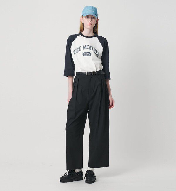 NICE WEATHER「＜NICE WEATHER＞ロゴ ラグランTシャツ」|Tシャツ・カットソー|