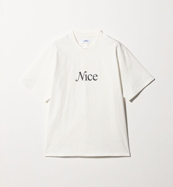 NICE WEATHER「＜NICE WEATHER＞シグネチャーロゴ Tシャツ」|Tシャツ・カットソー|WHITE