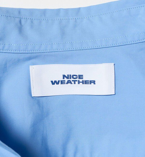 NICE WEATHER「＜NICE WEATHER＞ロゴ クロップド シャツ」|シャツ・ブラウス|