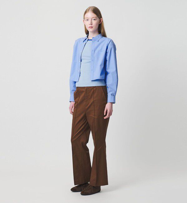 NICE WEATHER「＜NICE WEATHER＞ロゴ クロップド シャツ」|シャツ・ブラウス|