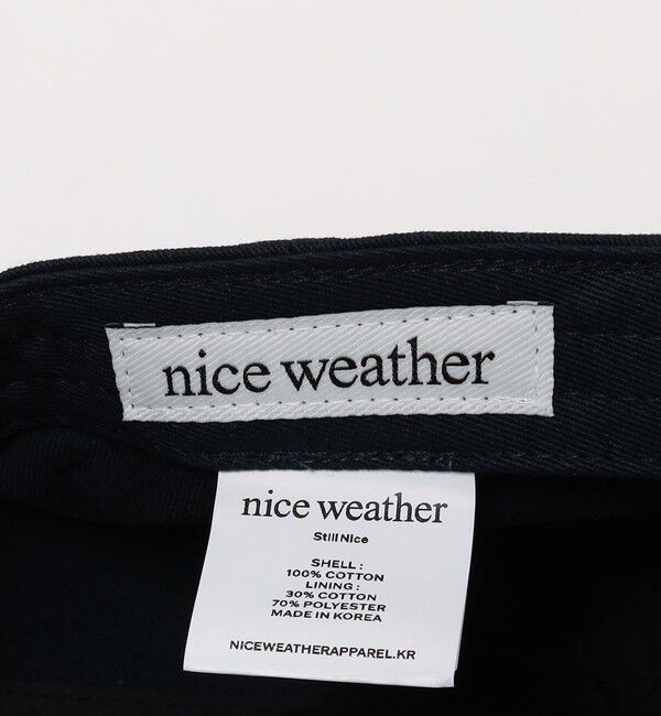 NICE WEATHER「＜NICE WEATHER＞SIGNATURE キャップ」|キャップ・キャスケット|