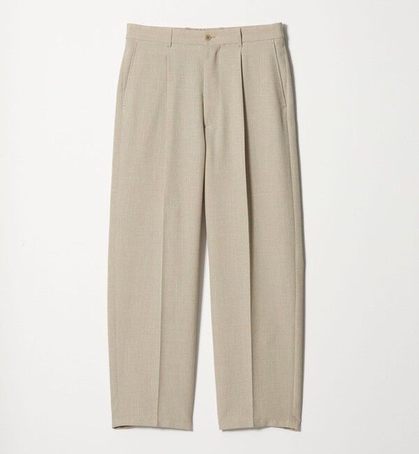 STEVEN ALAN「＜Steven Alan＞ P/LN アウト ワンプリーツ スラックス」|スラックス|NATURAL