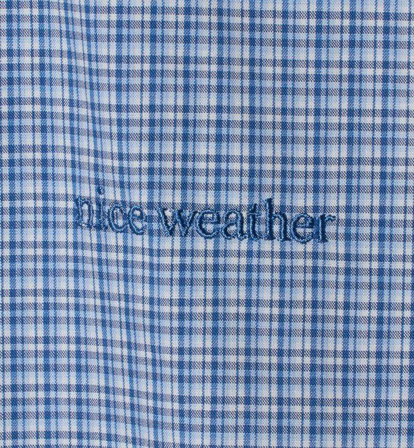 NICE WEATHER「＜NICE WEATHER＞パターン クロップド シャツ 2」|シャツ・ブラウス|