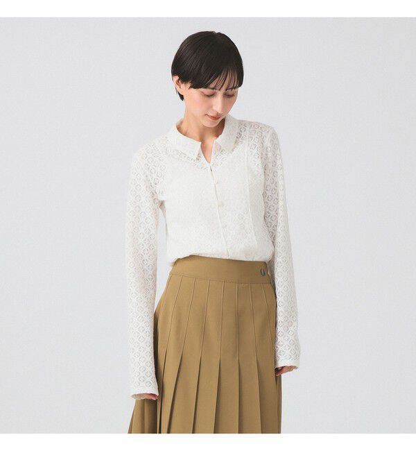 Ray BEAMS 「起毛 レース シャツ」|シャツ・ブラウス|