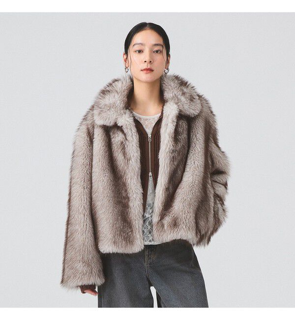 Ray BEAMS 「フェイクファー ショート ブルゾン」|ブルゾン・スタジャン|