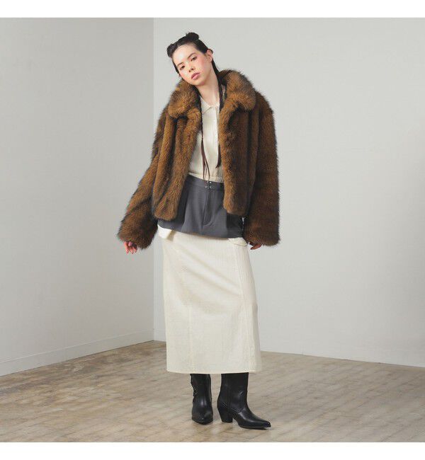 Ray BEAMS 「フェイクファー ショート ブルゾン」|ブルゾン・スタジャン|