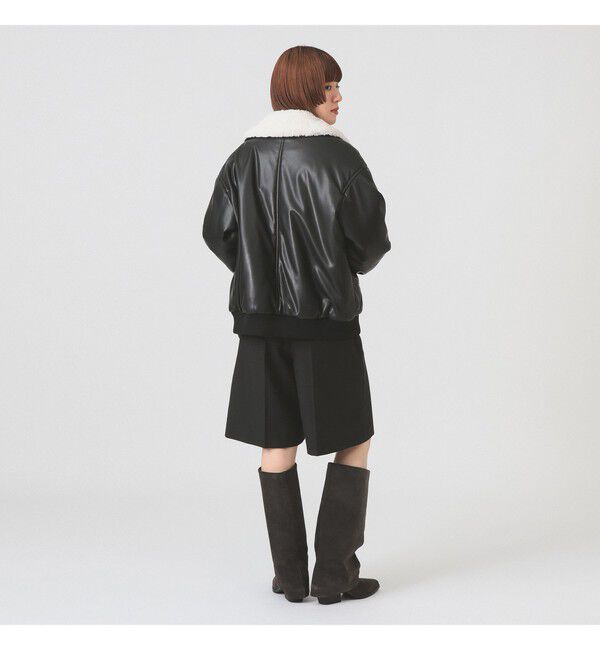 Ray BEAMS 「フェイクレザー ナカワタボマー ブルゾン」|ブルゾン・スタジャン|