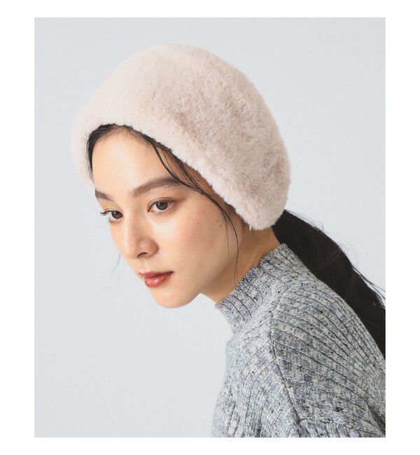 Ray BEAMS 「フェイクファー イヤーマフ 25AW」|その他|BEIGE