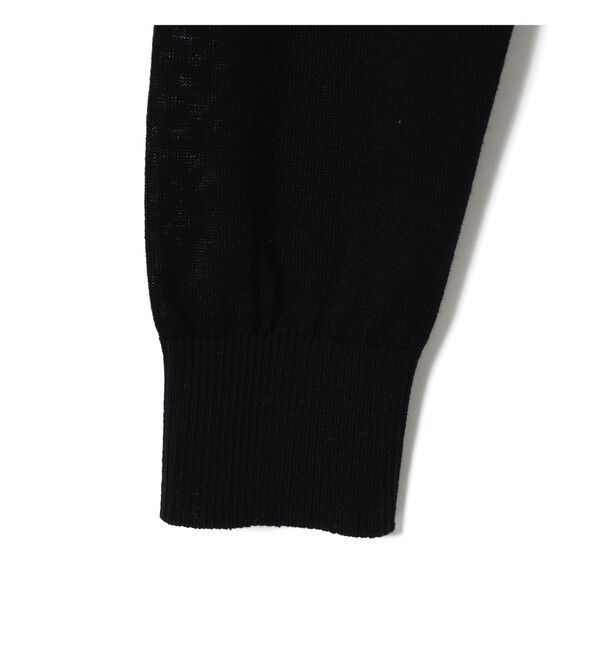 Ray BEAMS 「14ゲージ ショート丈 クルーネック カーディガン」|カーディガン|